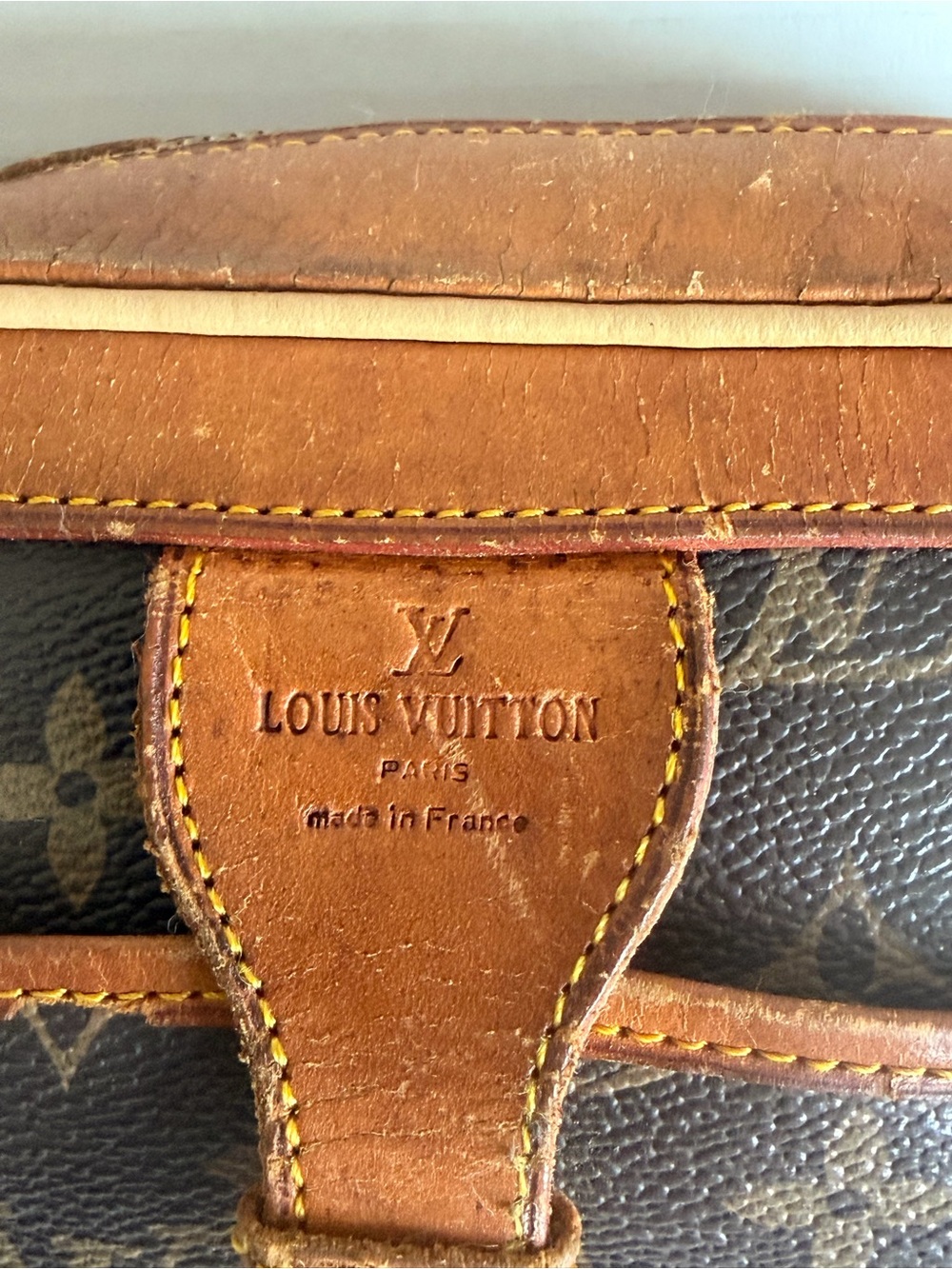 Louis Vuitton Vintage Monogram Round Shoulder Bag in Brown and Tan - Picture 6 of 9